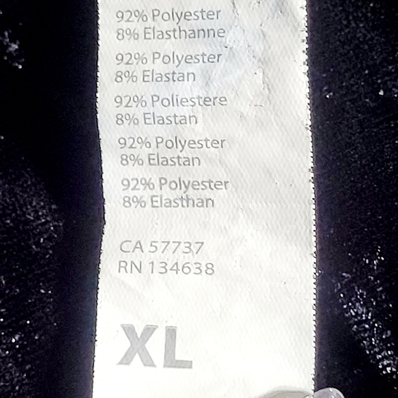 Yitty Black Velvet Hi-Rise Shape & Firm from Lizzo Women's Leggings (XL) - Picture 5 of 9